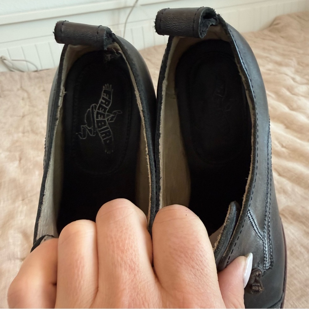 Freebird by Steven Black Leather Low Heel Loafers - Picture 7 of 10